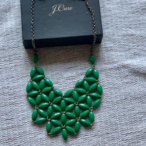 J Crew emerald green necklace